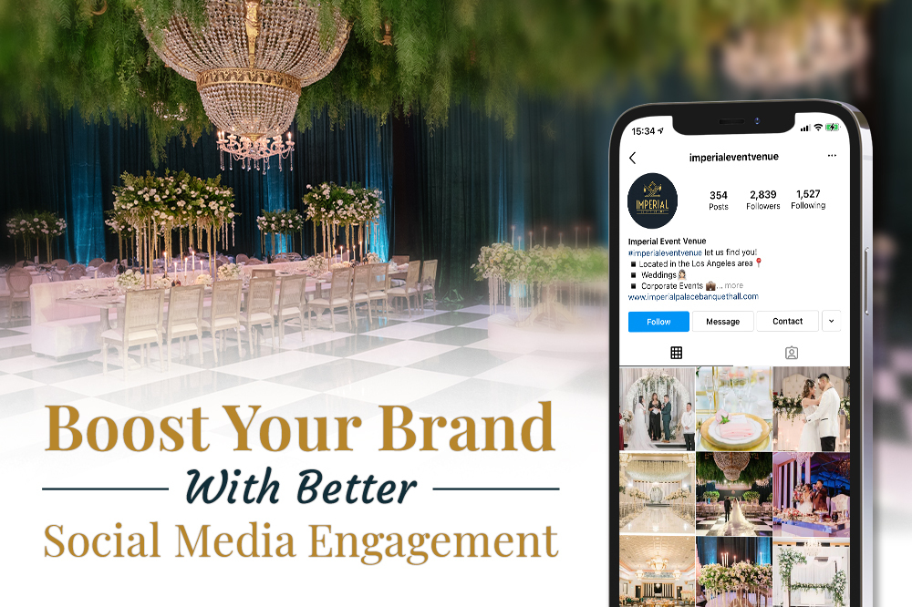 how to increase social media engagement for your wedding venue