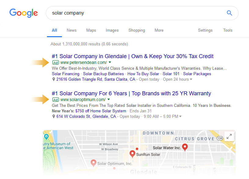Google Paid Search Ads