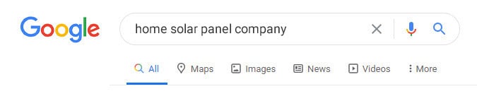 home solar panel company Google search