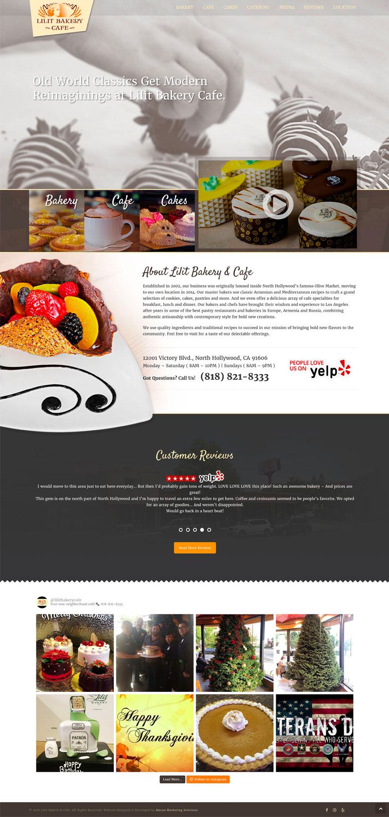 Lilit Bakery & Cafe - Website