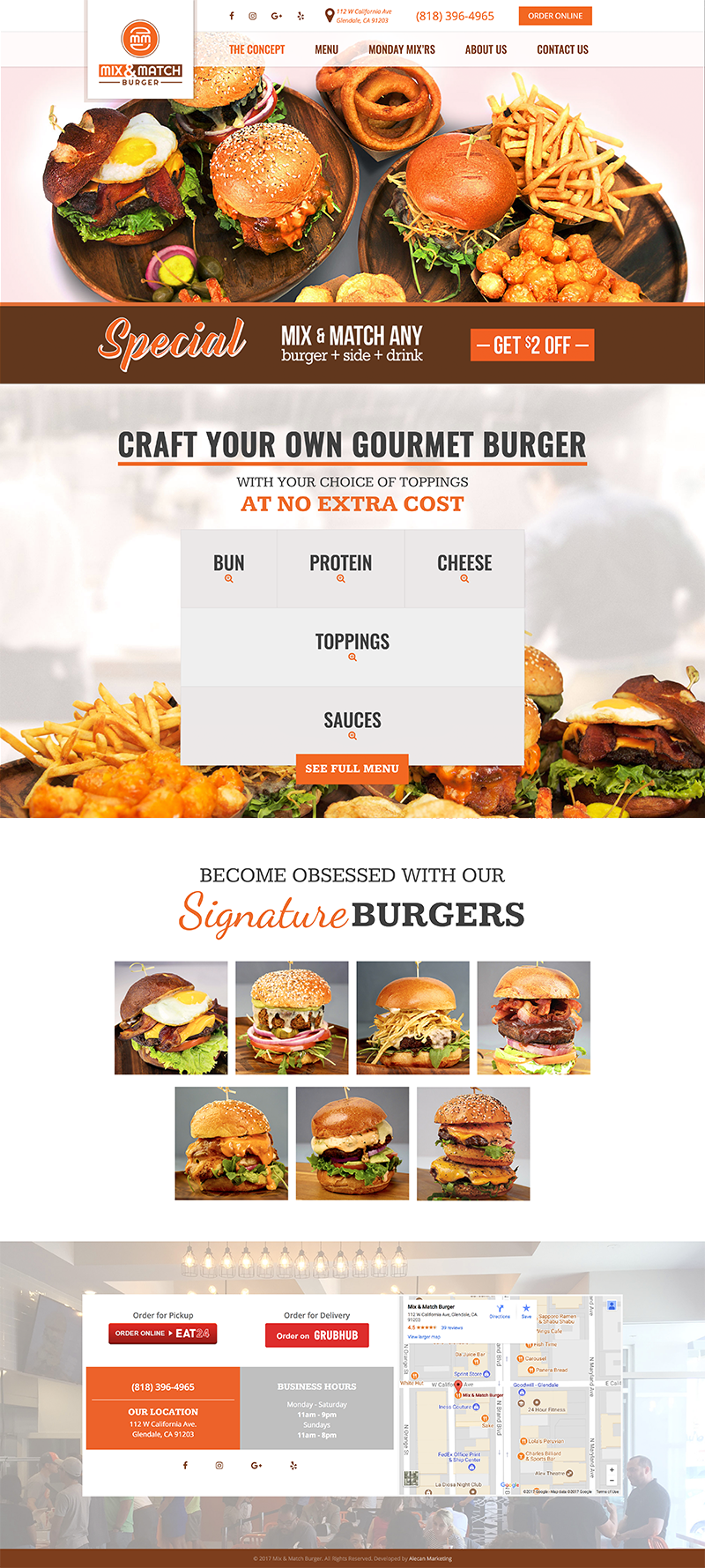 Mix & Match Burger - Website