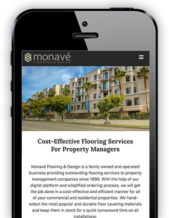 Monave Flooring - Mobile Website