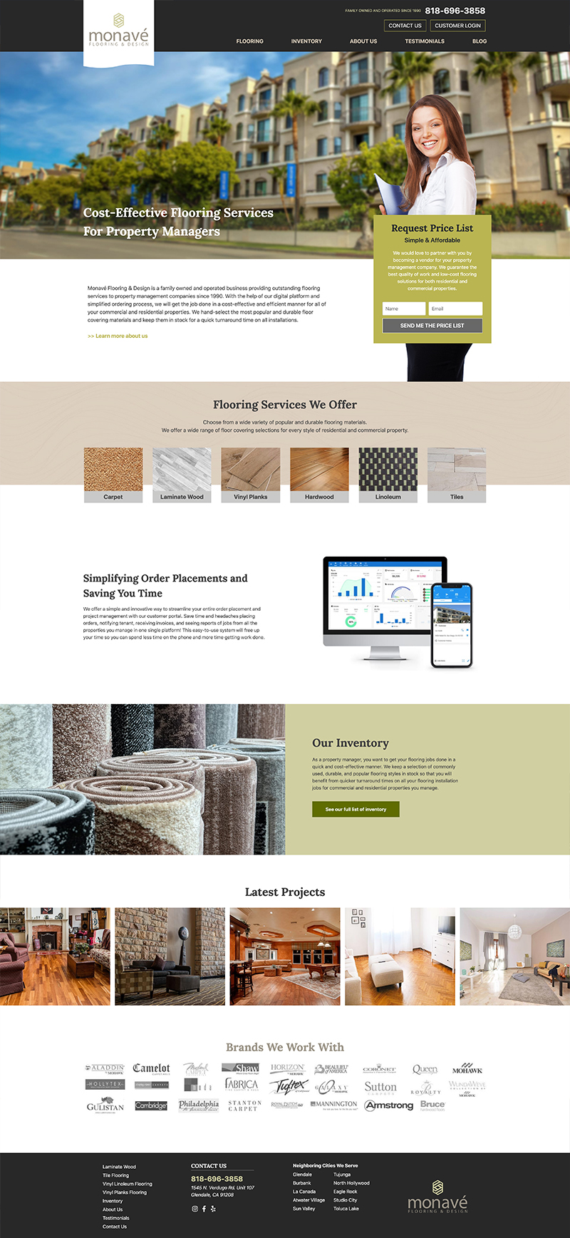 Monave Flooring - Website