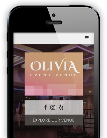 Olivia Event Venue - Mobile Website