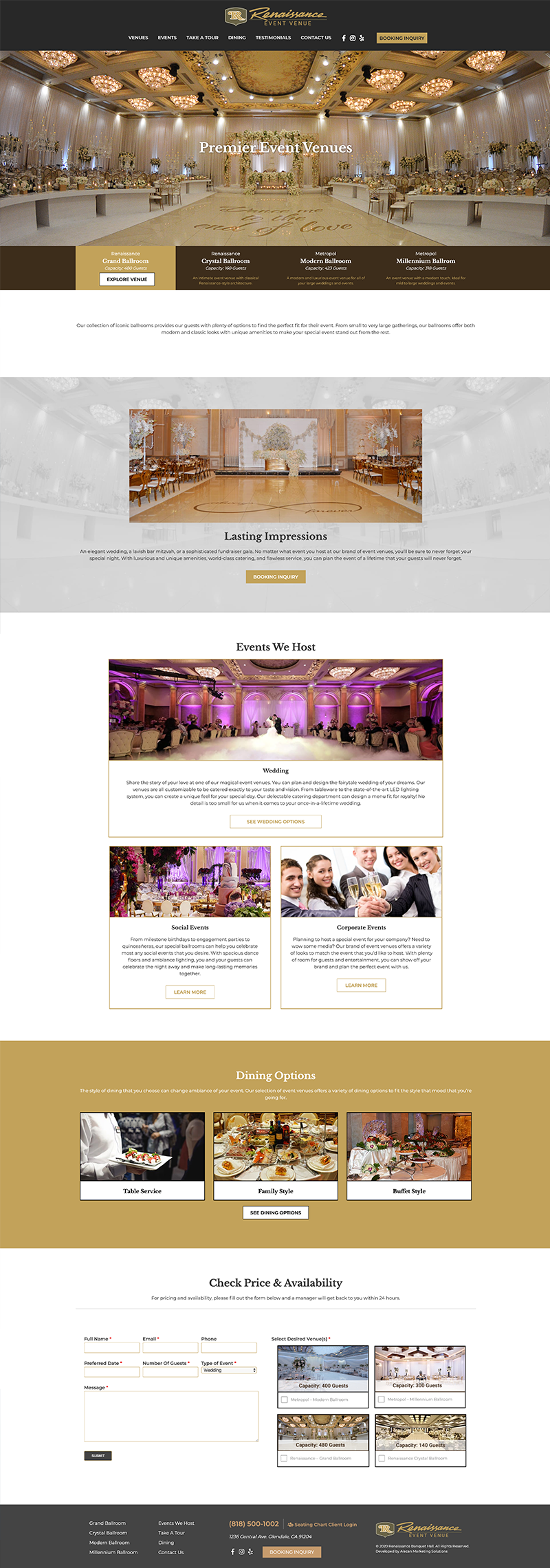 Renaissance Banquet Hall - Website